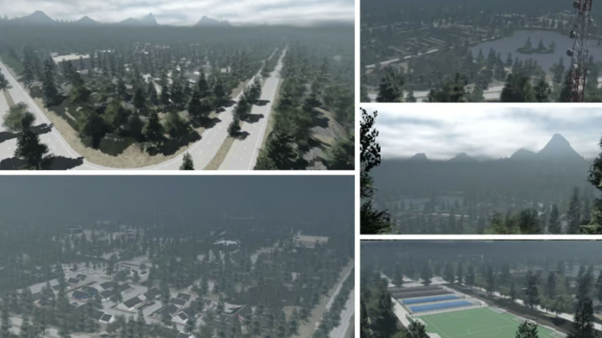 North American Town Map