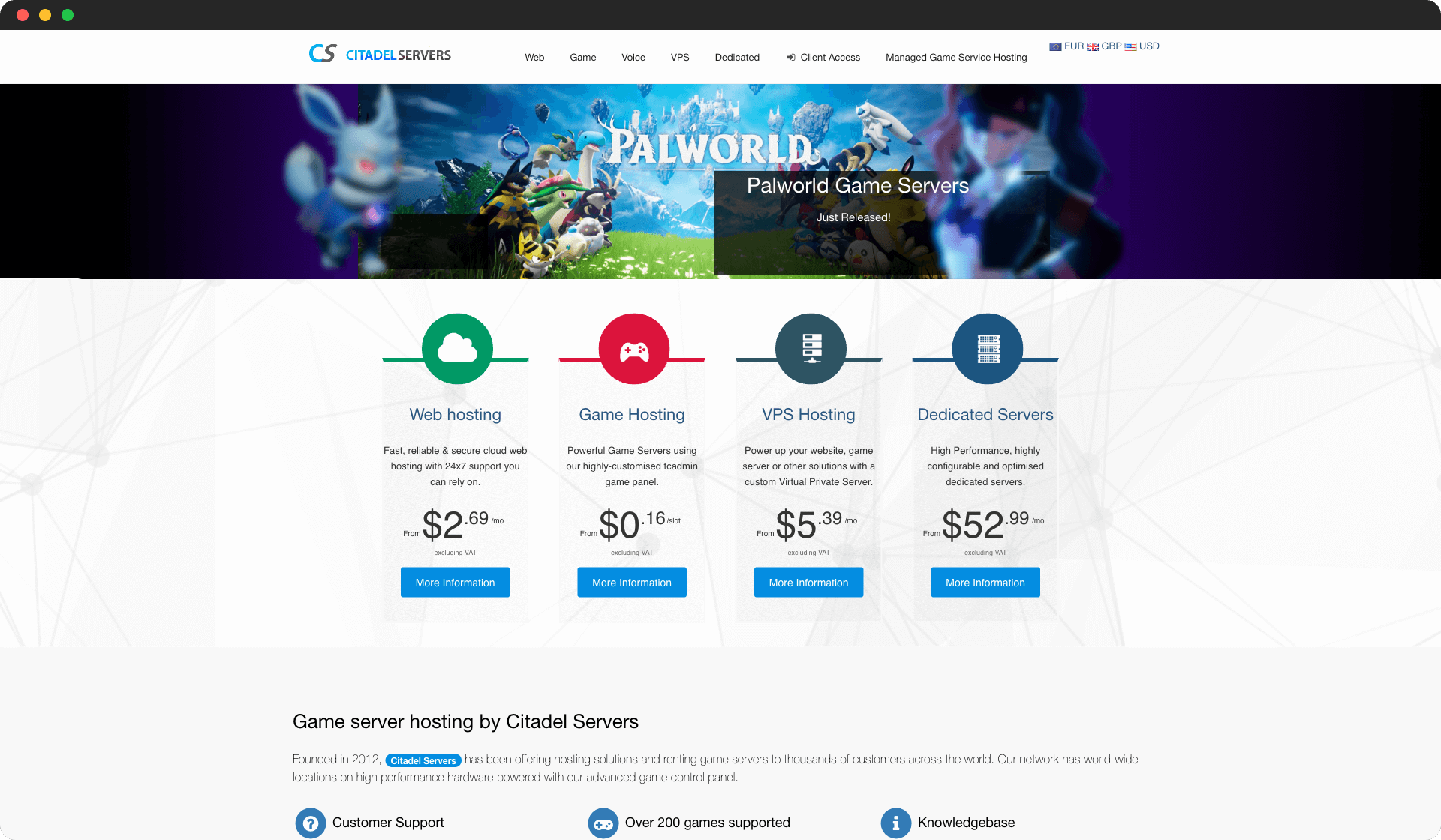 Citadel Servers screenshot