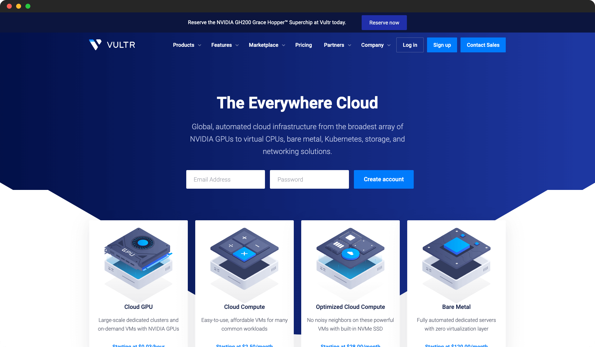Vultr screenshot