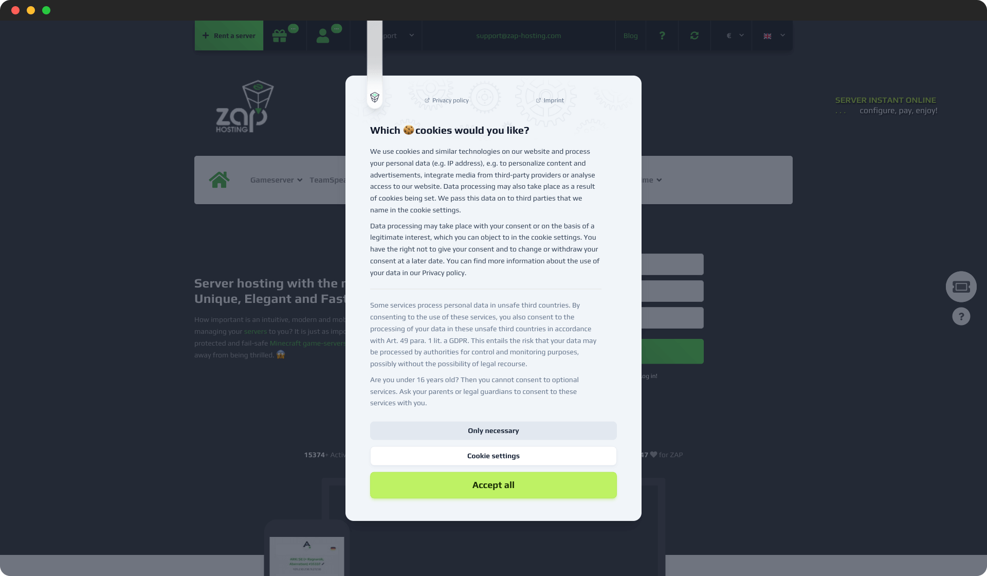 ZAP-Hosting screenshot